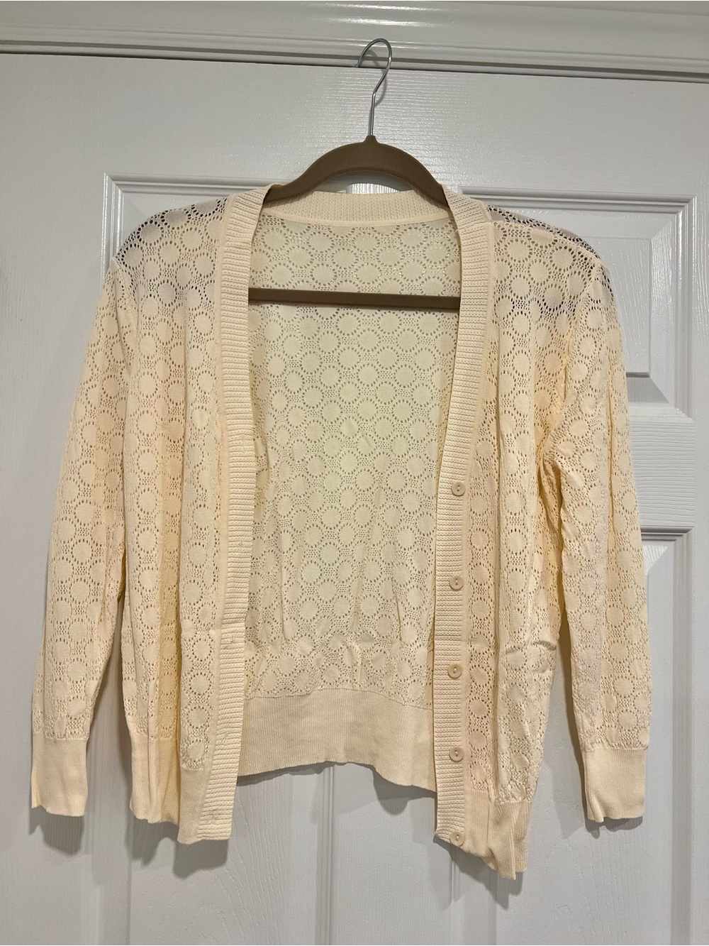 Cream cardigan size M